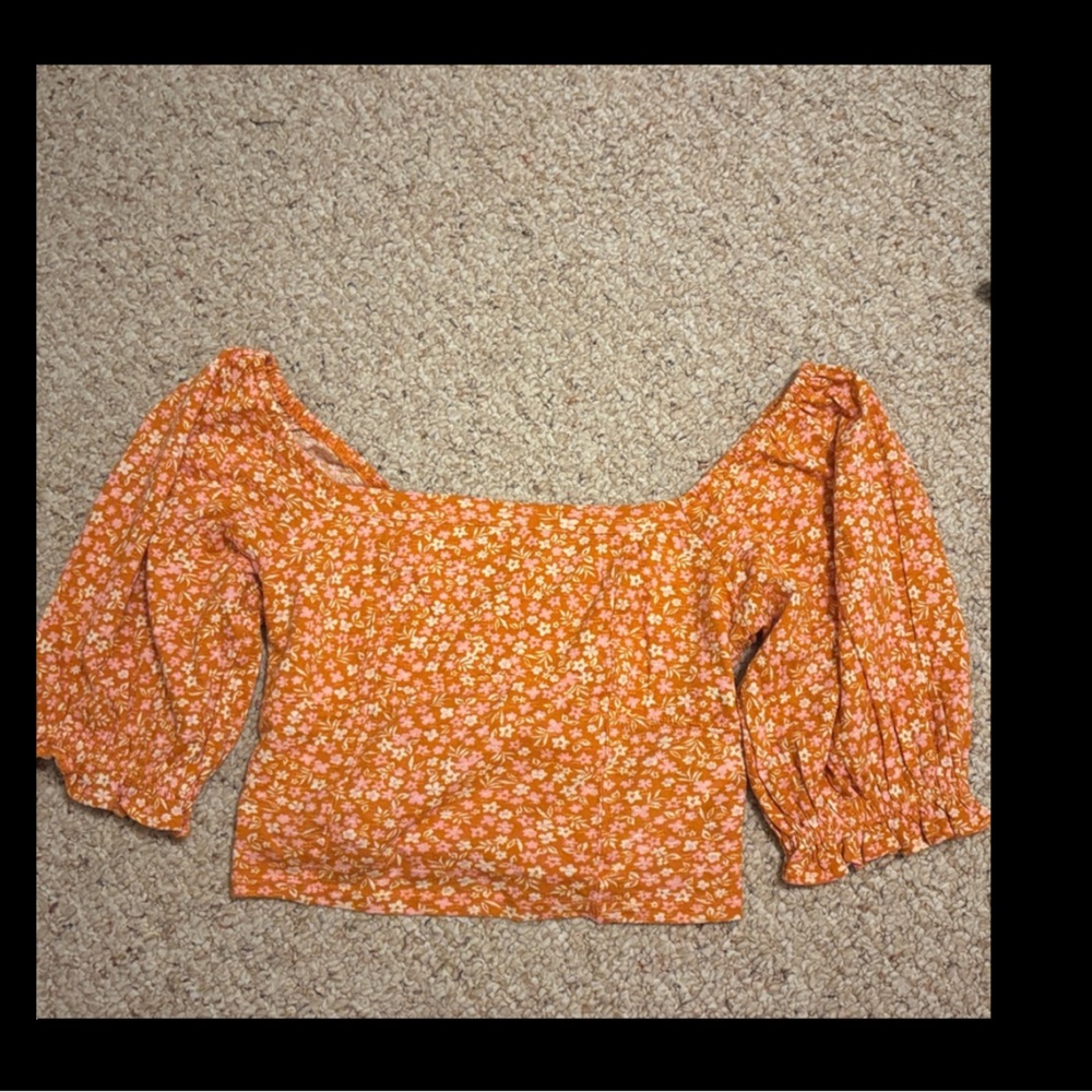Billabong Orange and Pink Top - Picture 3 of 7